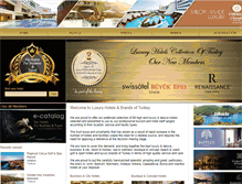 Tablet Screenshot of luxuryhotelsofturkey.com